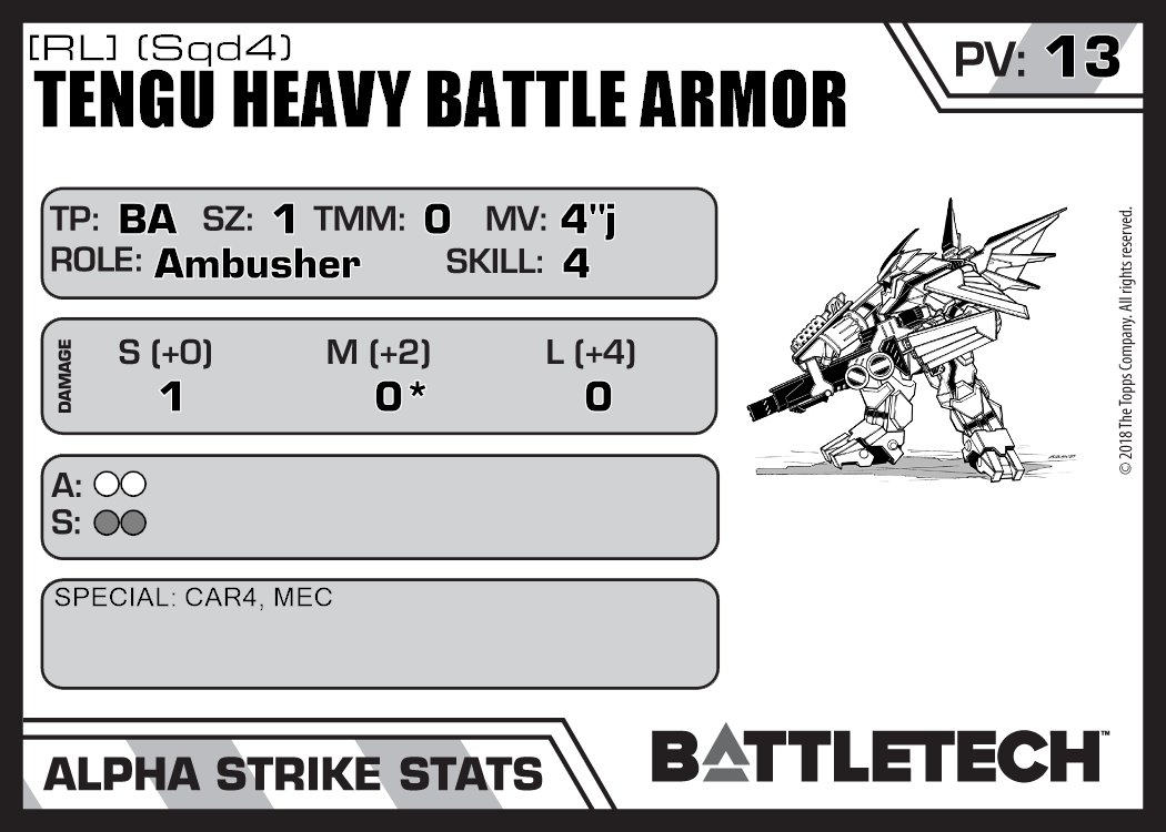 Tengu Heavy Battle Armor [RL] (Sqd4) - Master Unit List